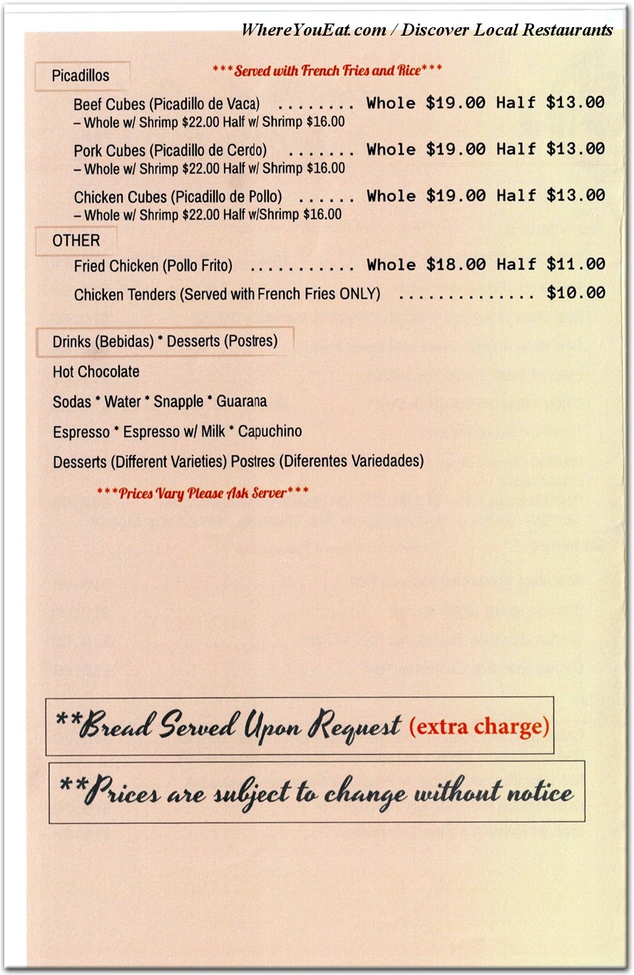 menu image