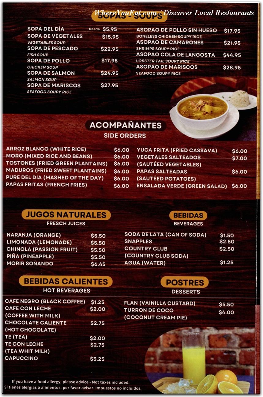 menu image