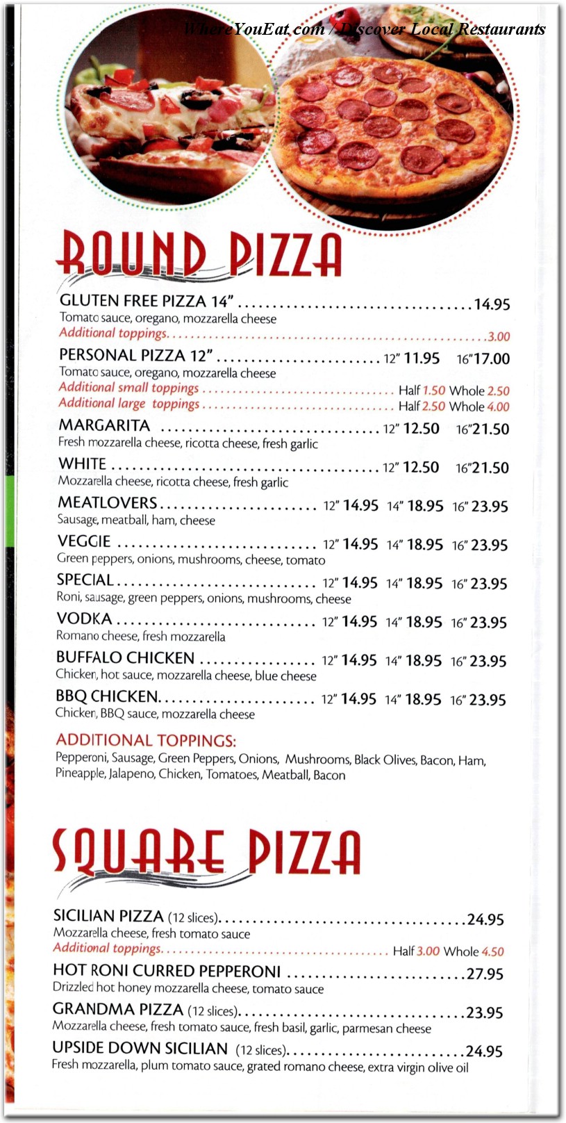menu image