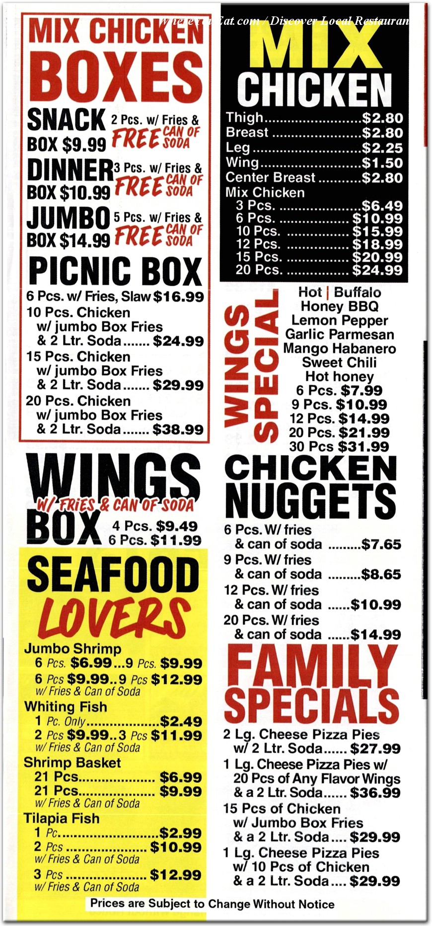 menu image