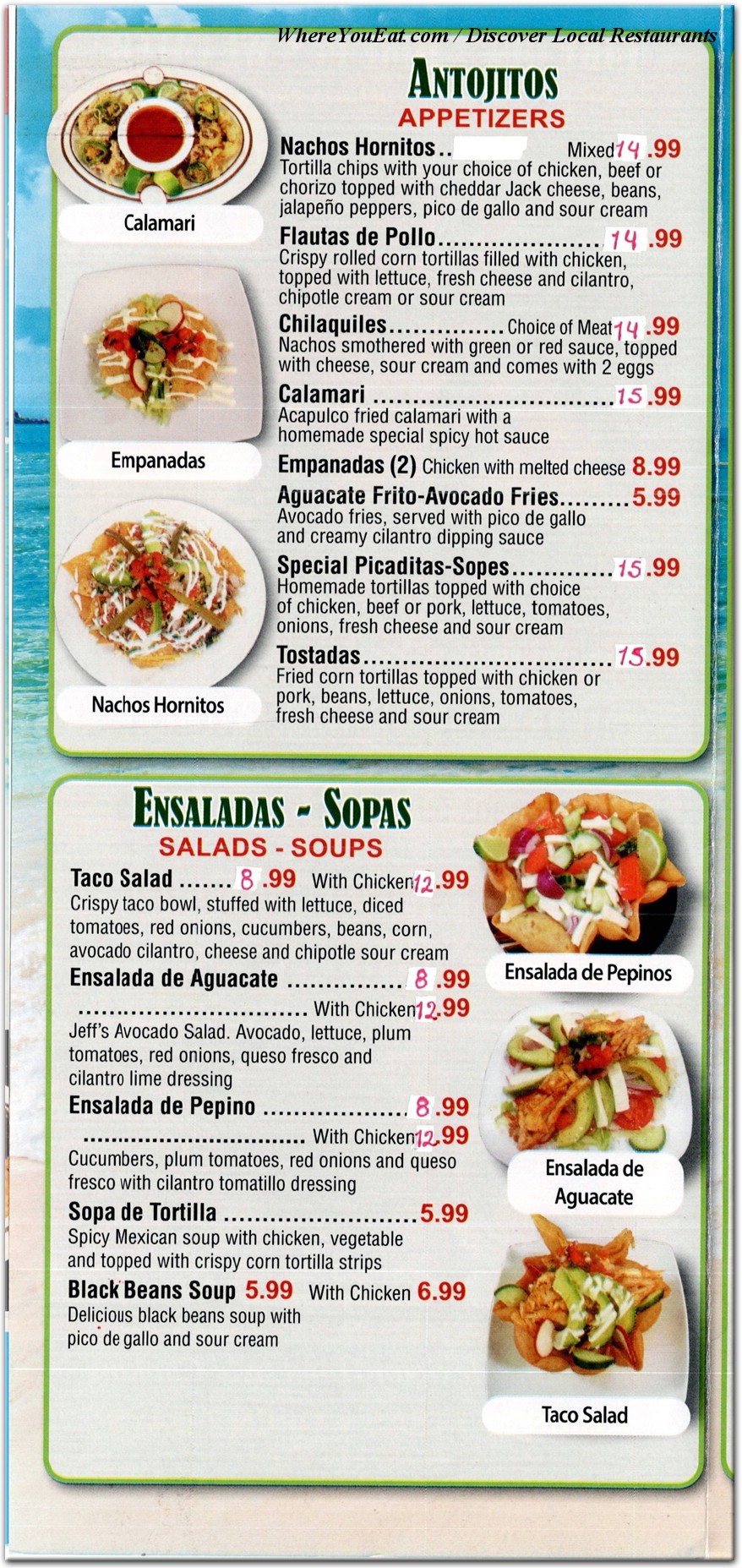 menu image