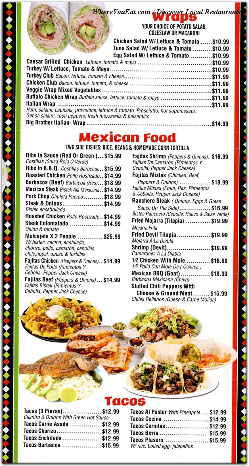 menu image
