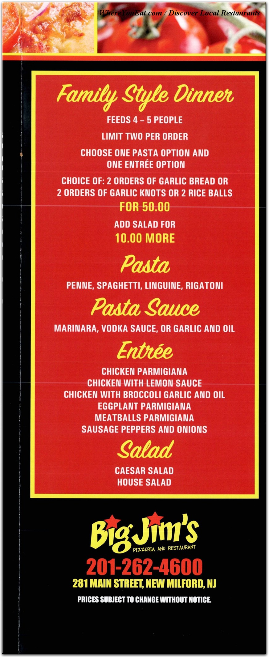 menu image