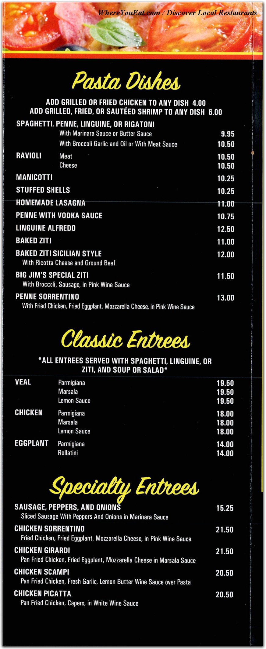 menu image
