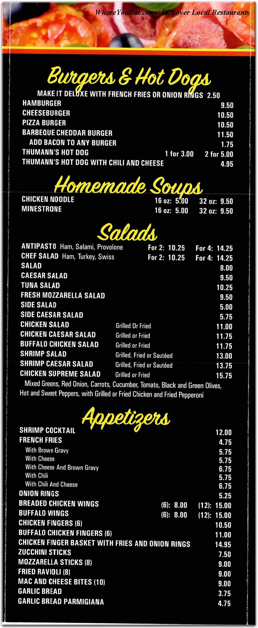 menu image