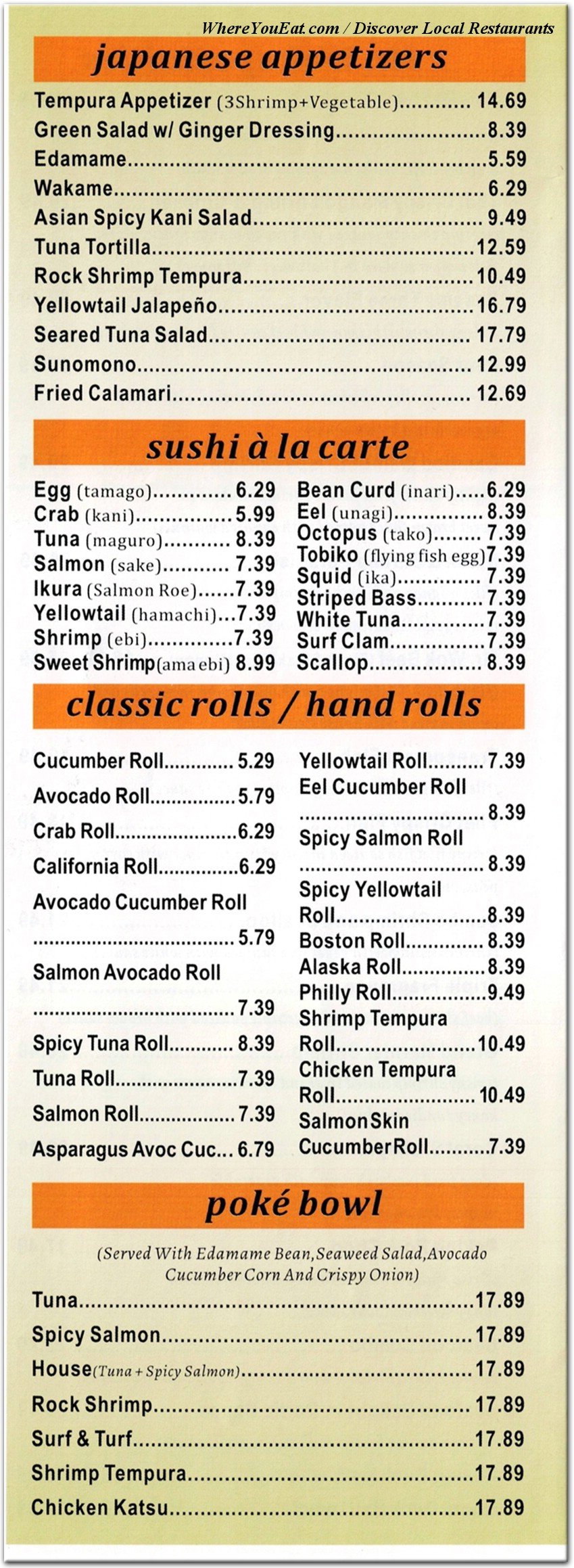 menu image