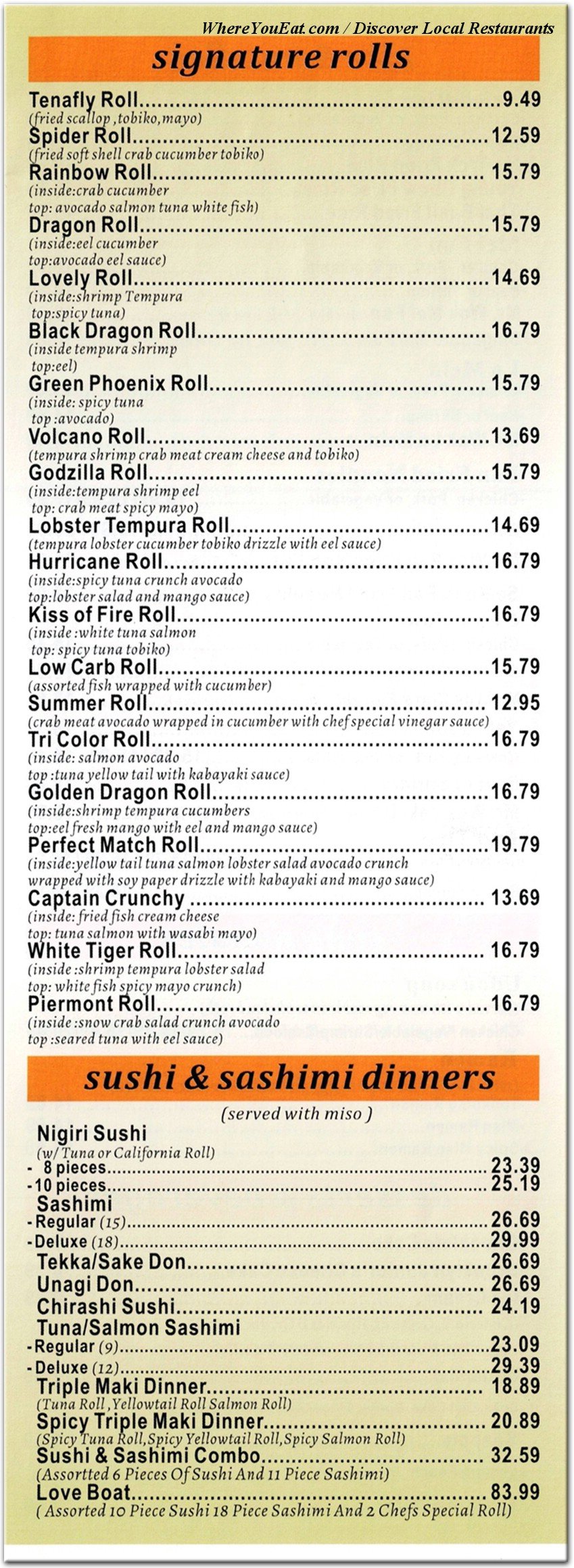 menu image