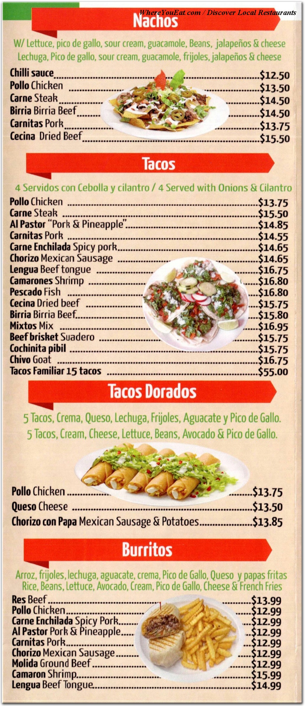 menu image