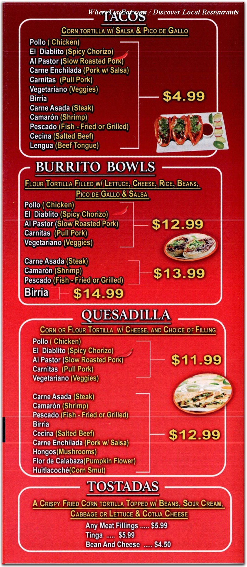menu image