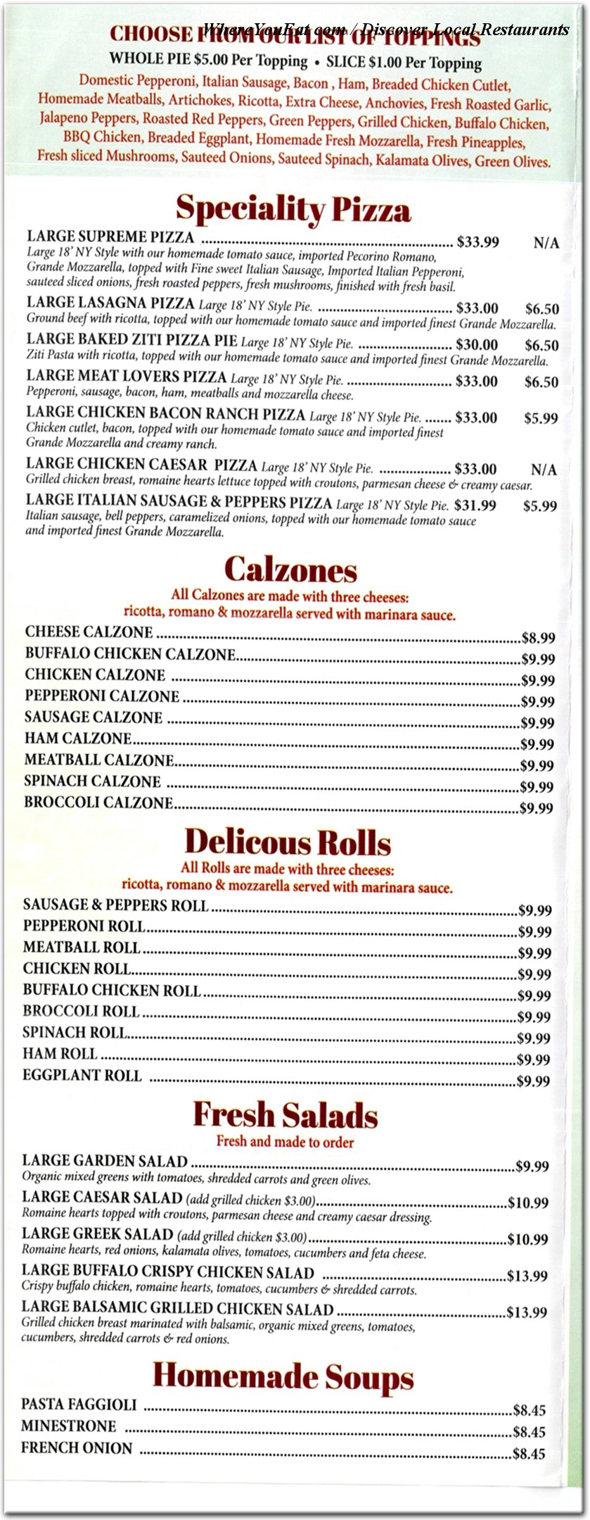 menu image