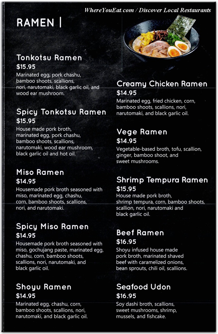 menu image