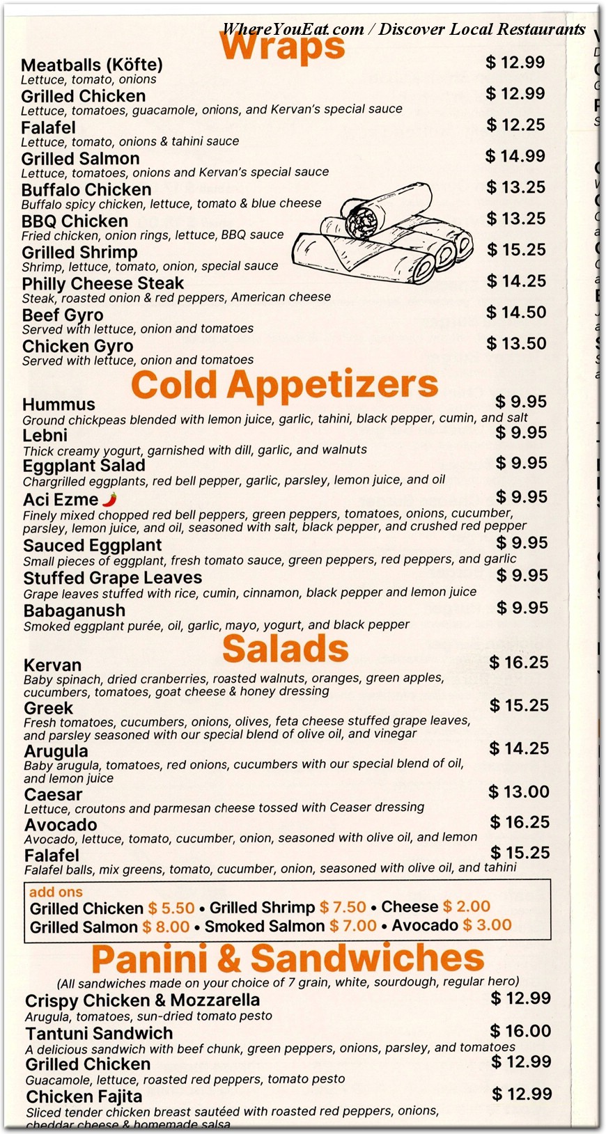 menu image