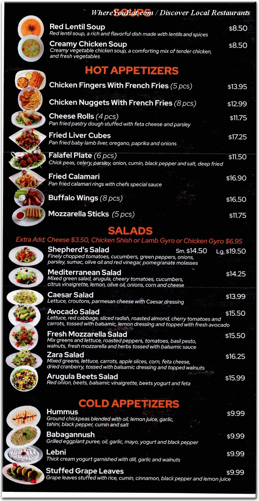 menu image