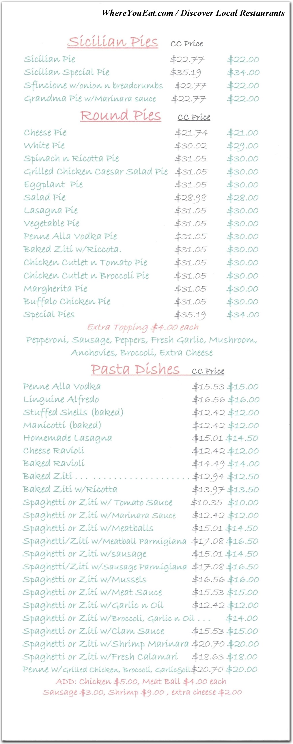 menu image