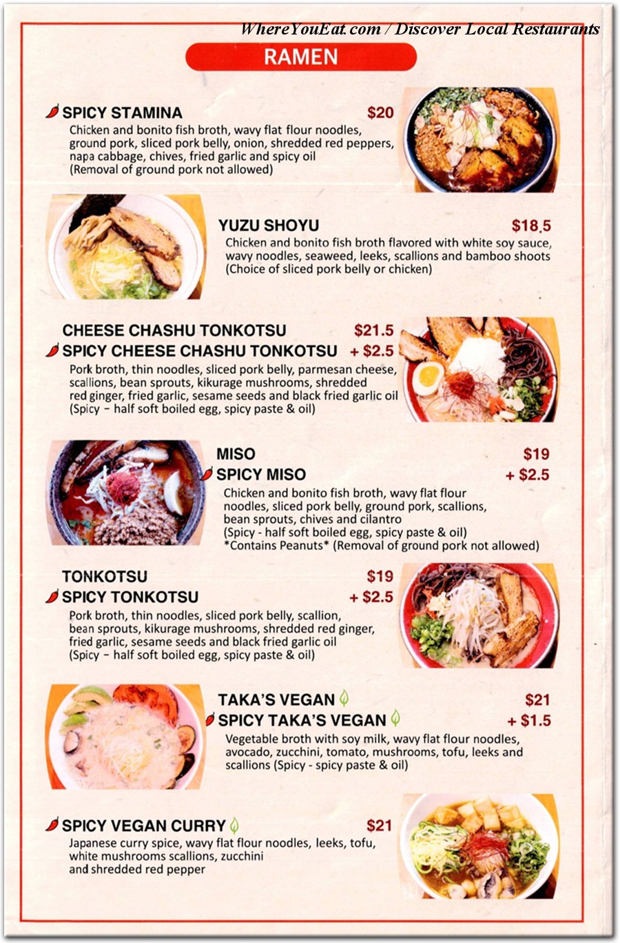 menu image