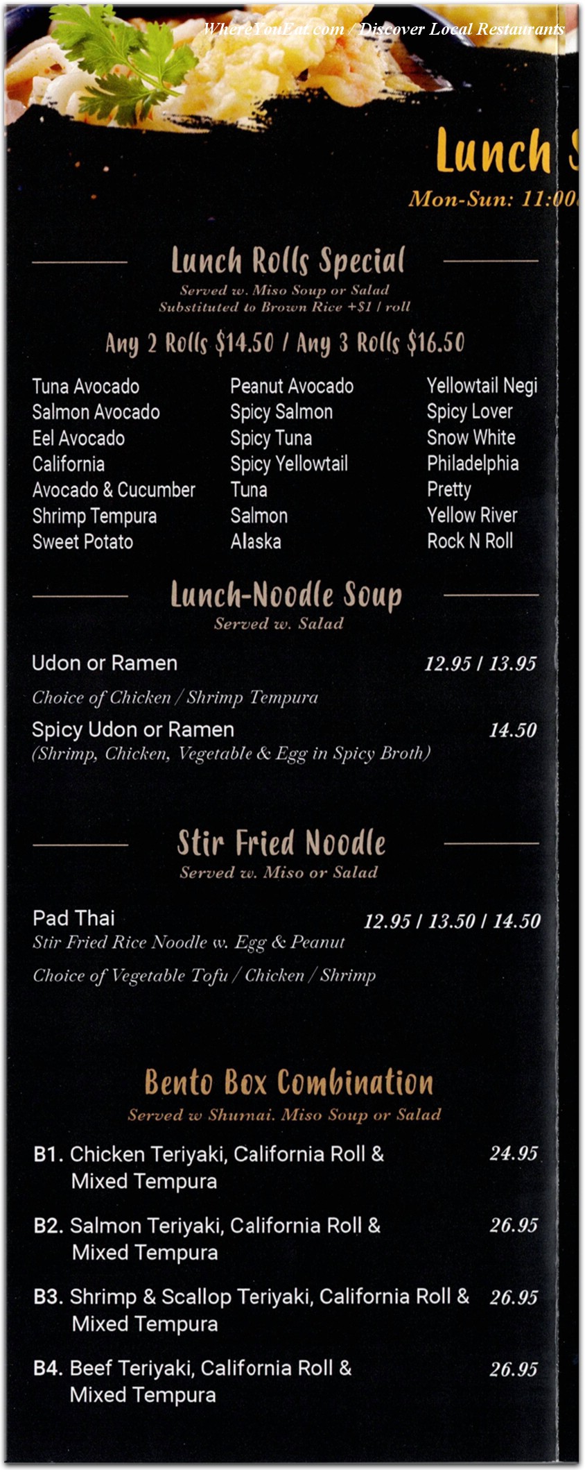 menu image