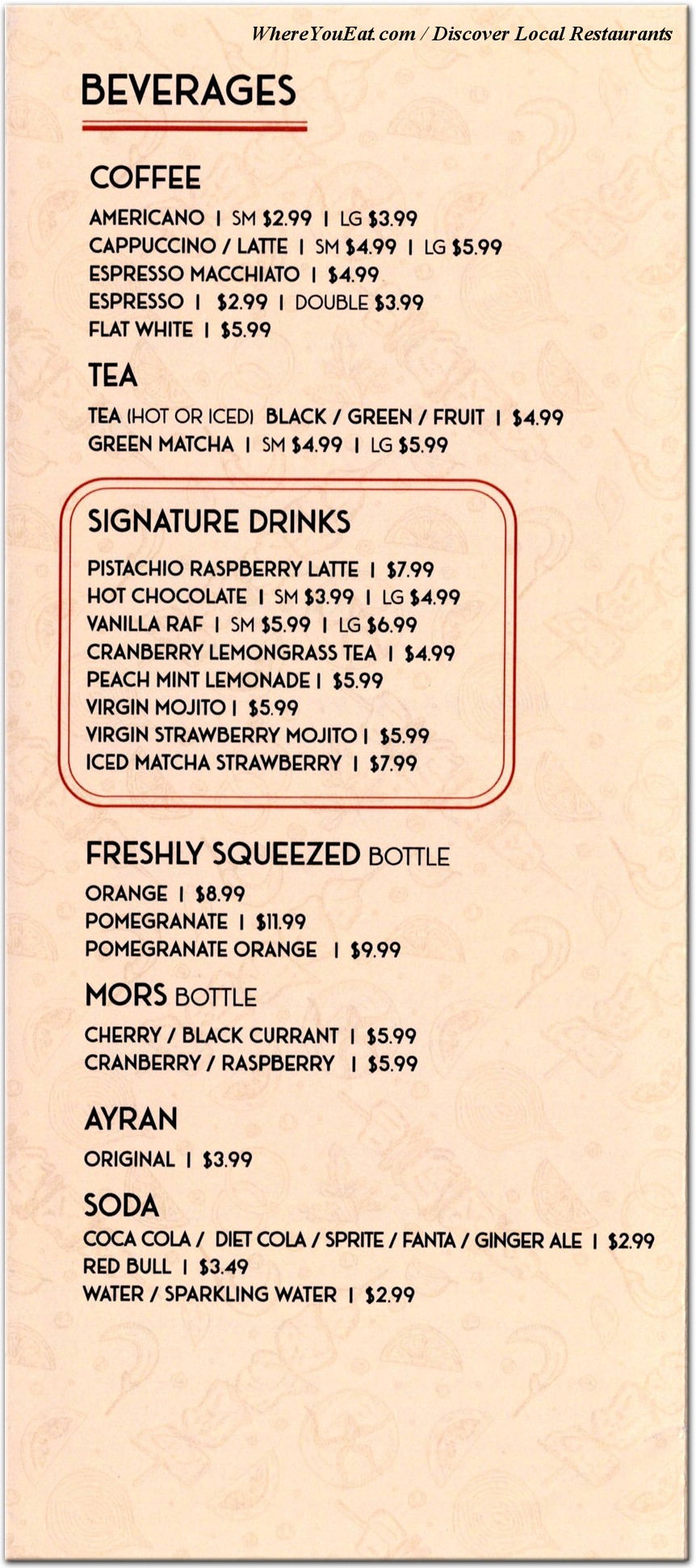 menu image