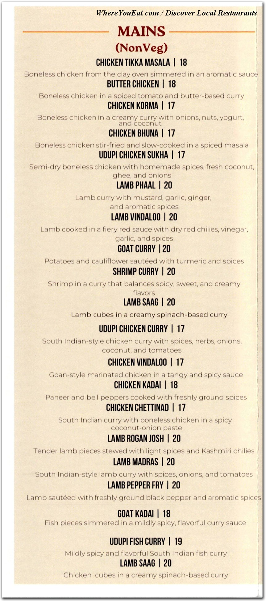 menu image