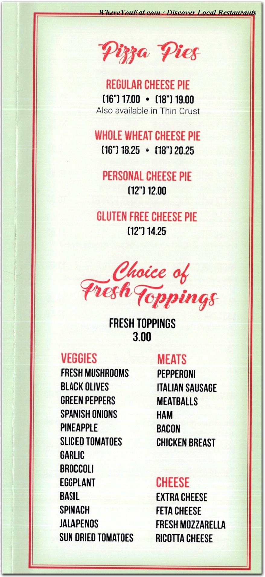 menu image
