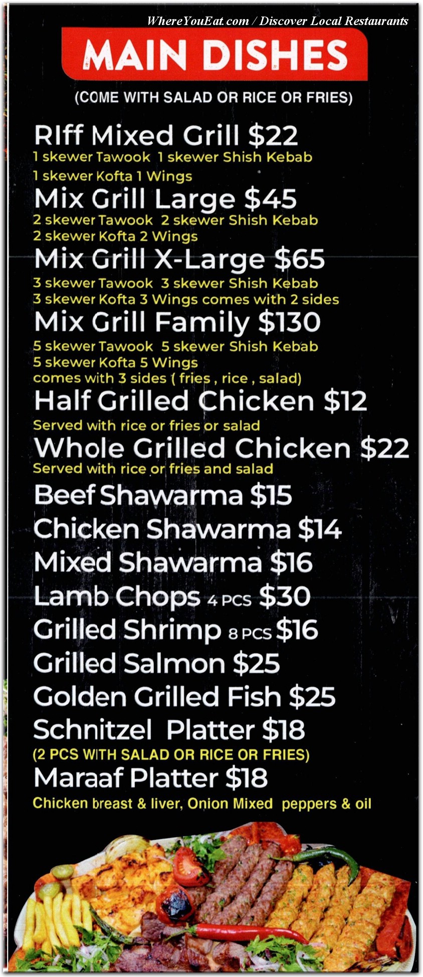 menu image