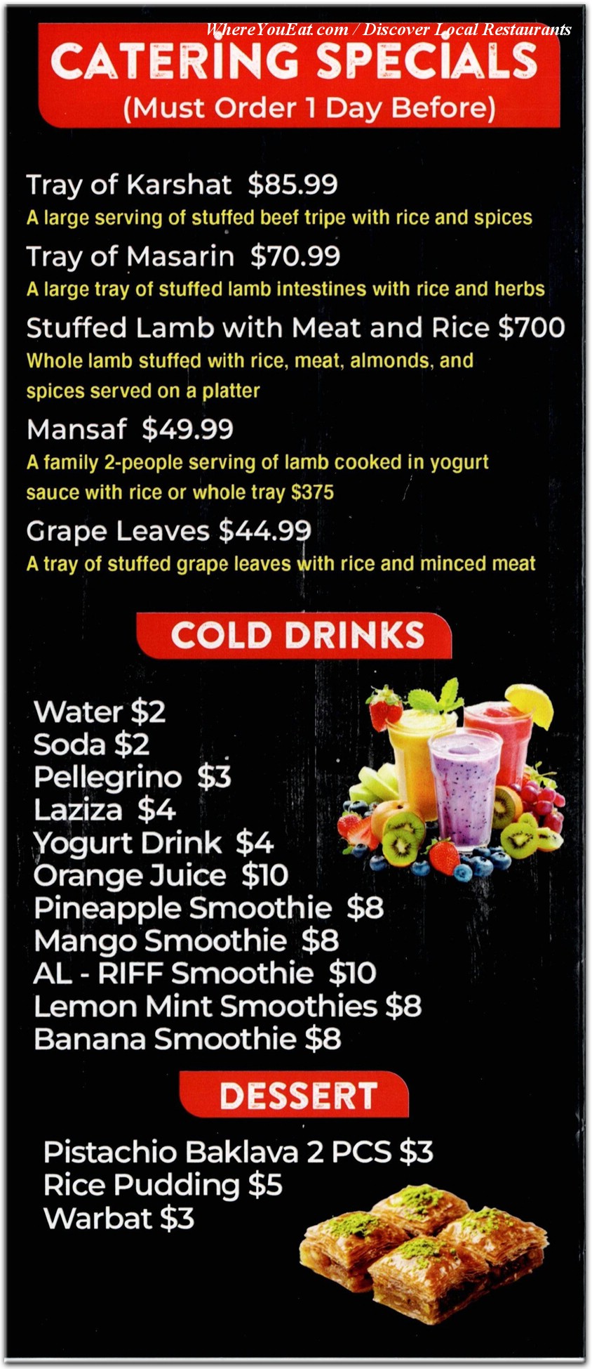 menu image