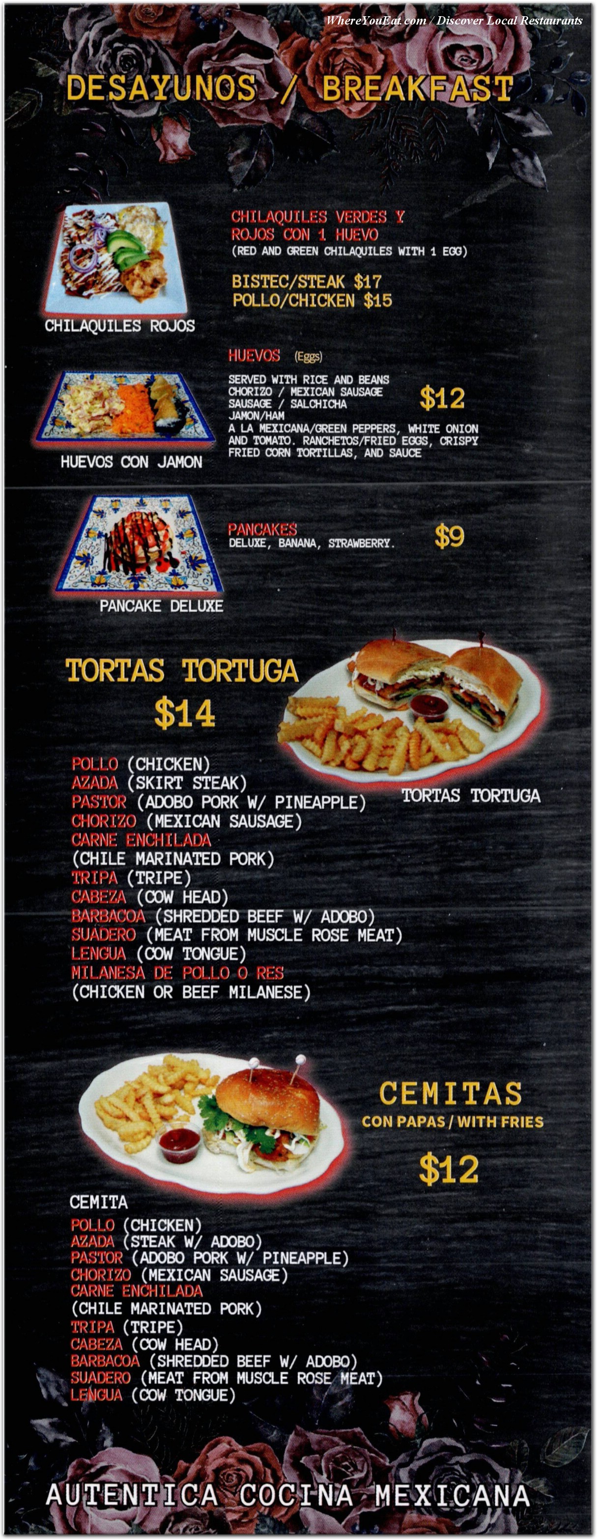 menu image