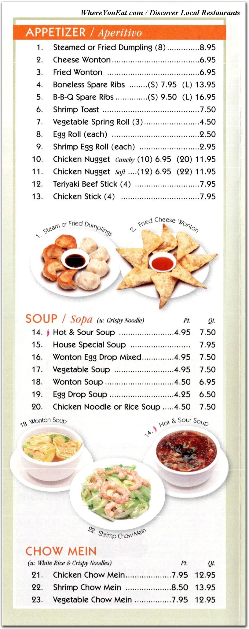 menu image