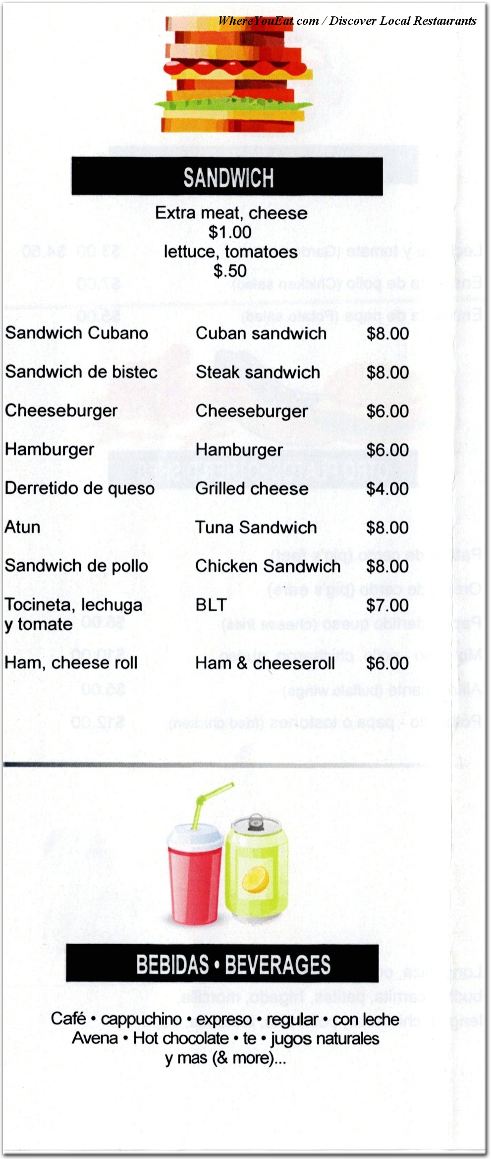 menu image