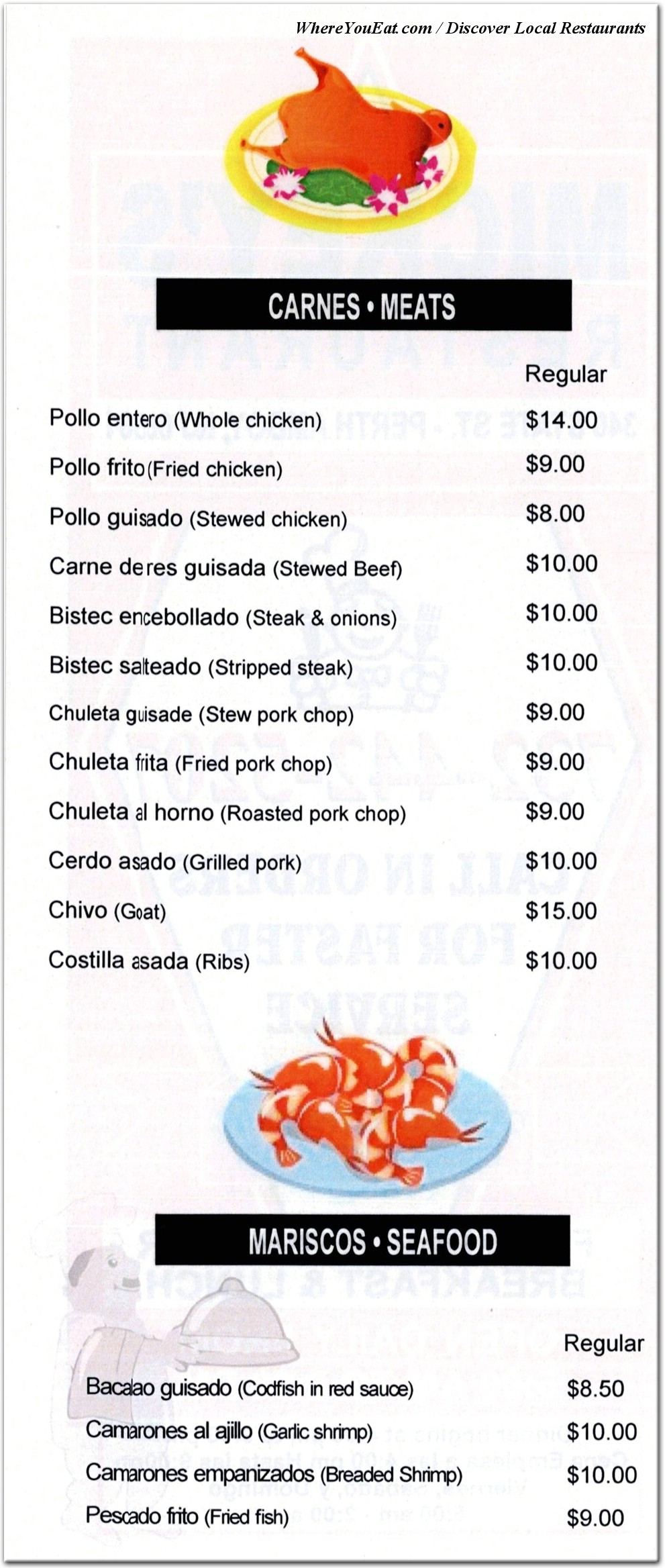 menu image