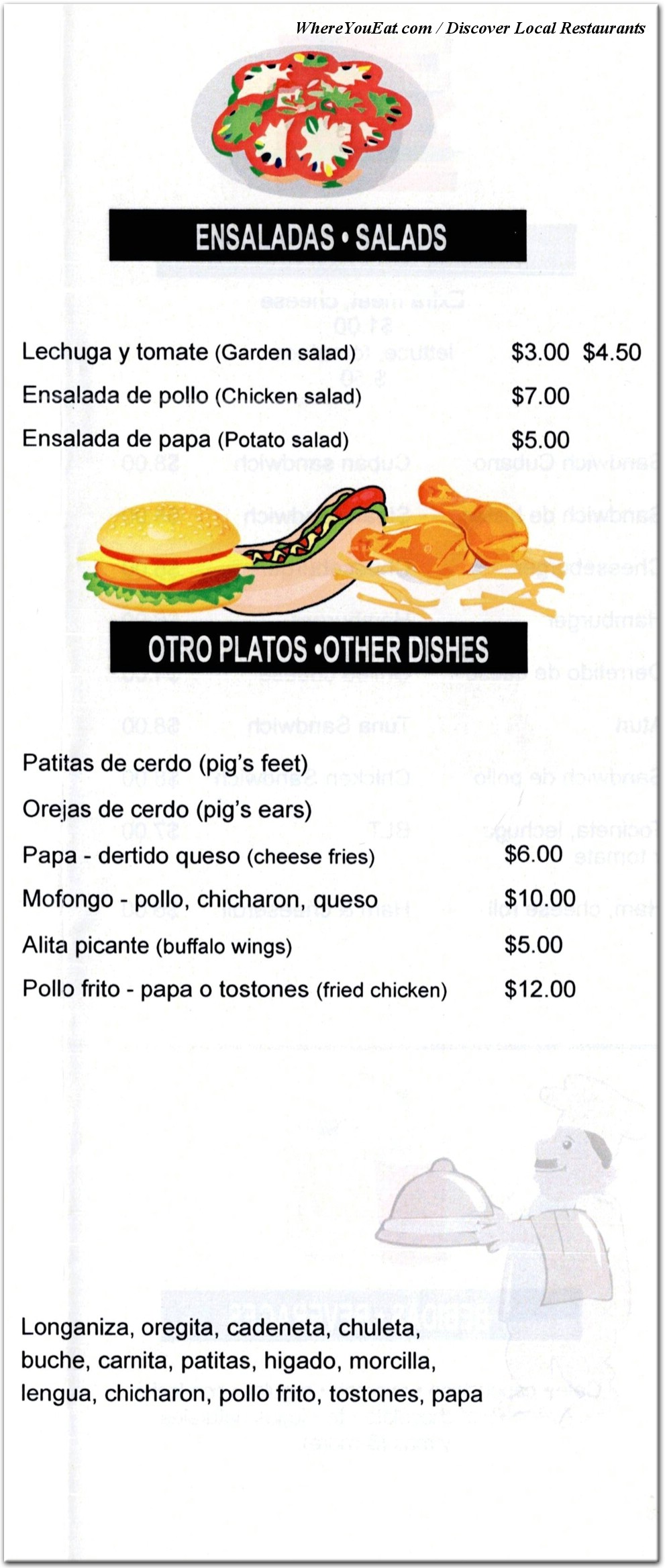 menu image