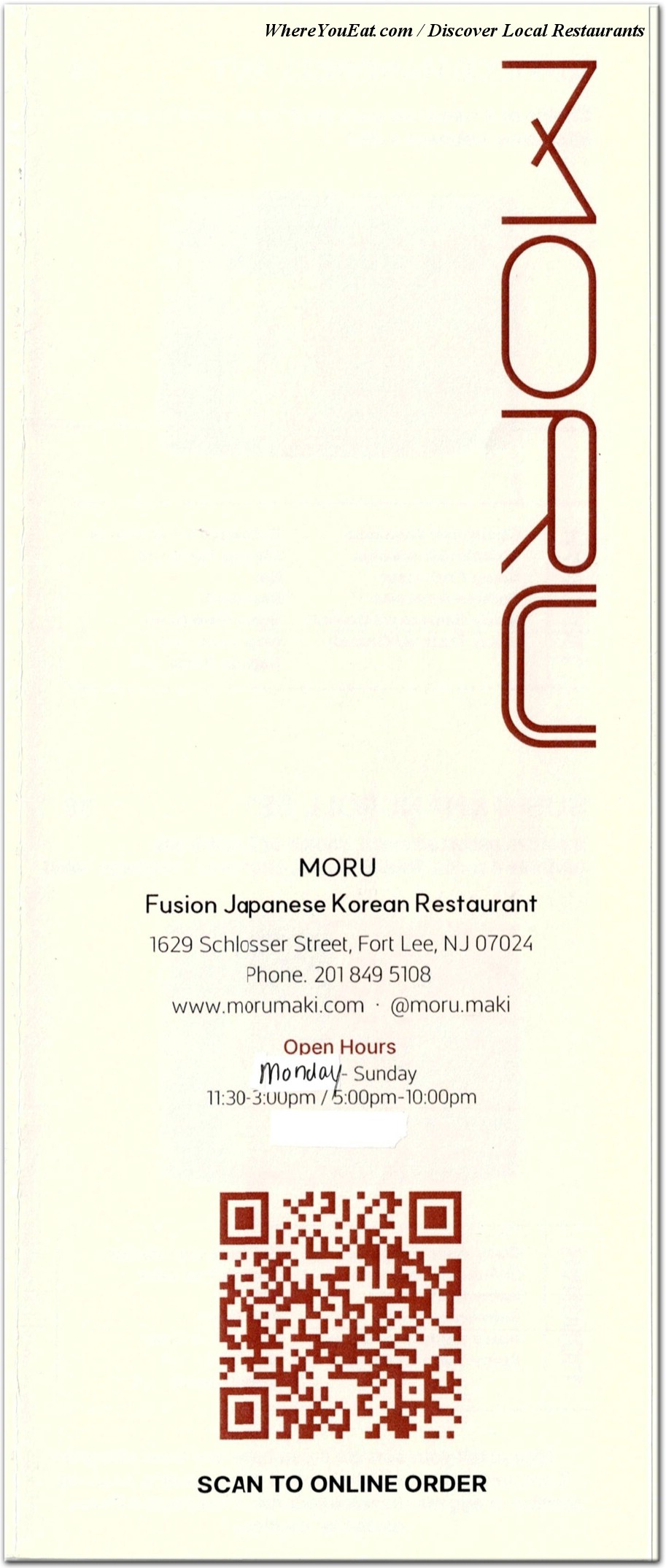 menu image
