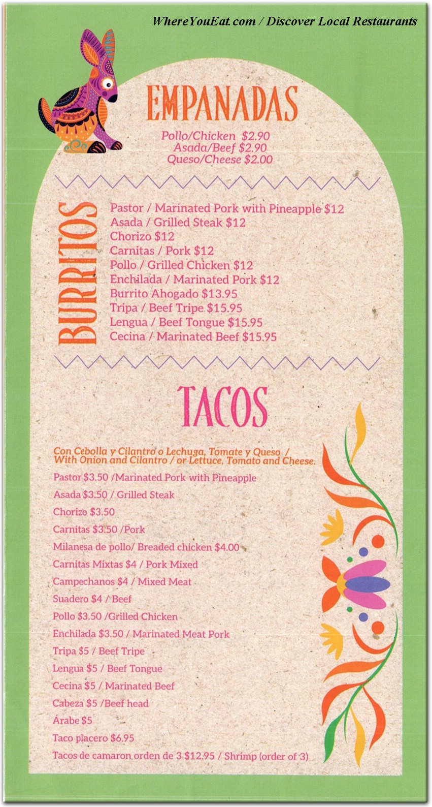 menu image