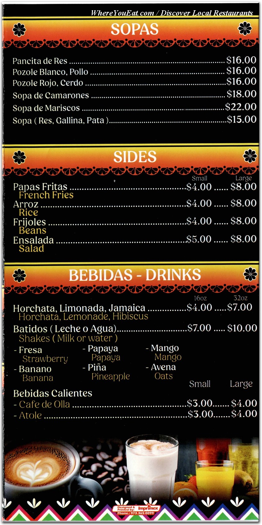 menu image