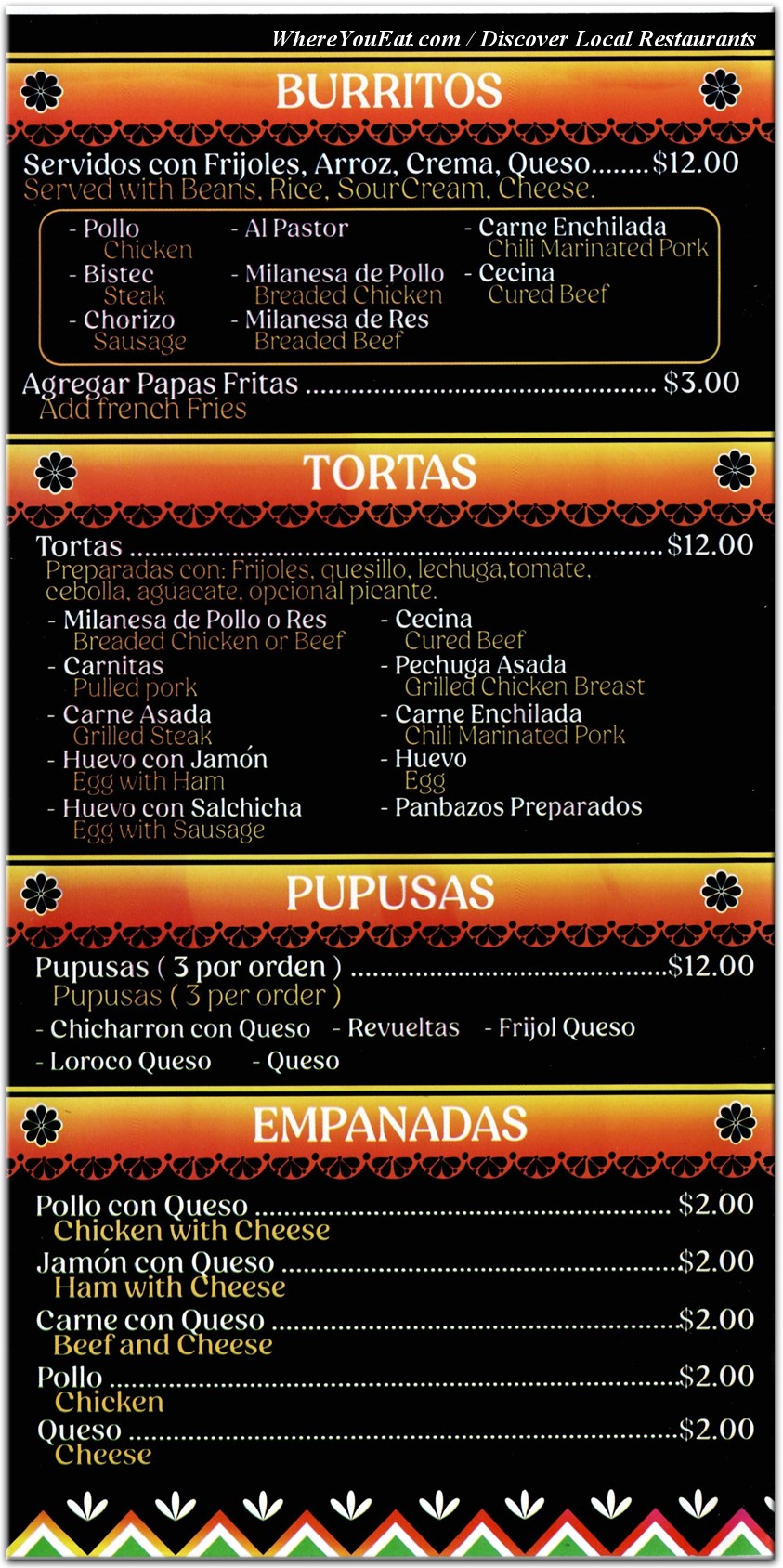 menu image