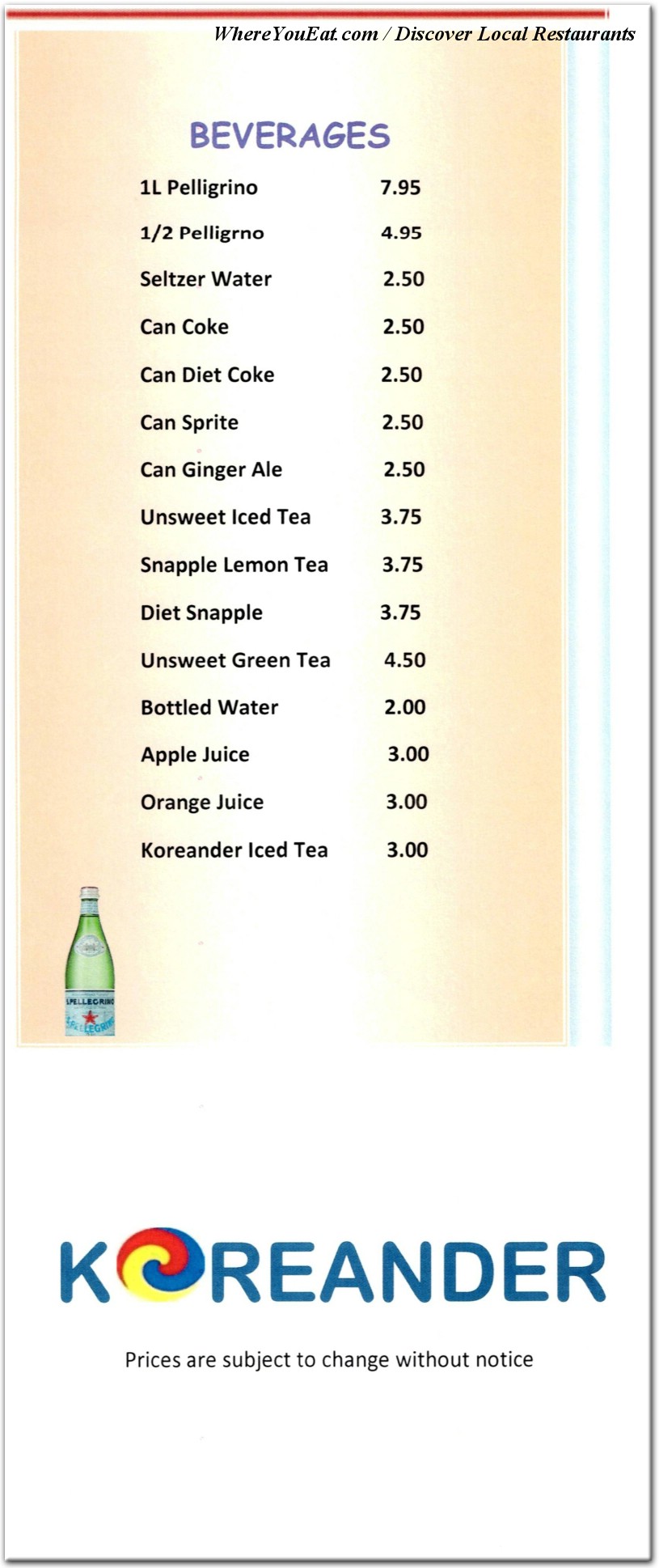 menu image