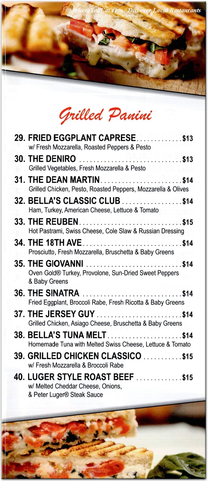menu image