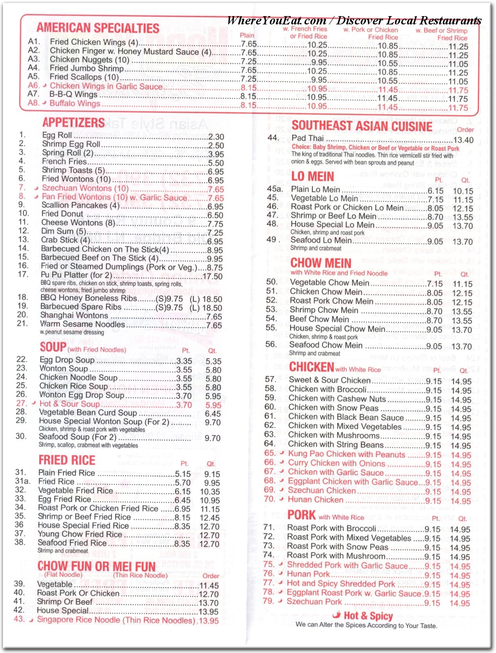 menu image