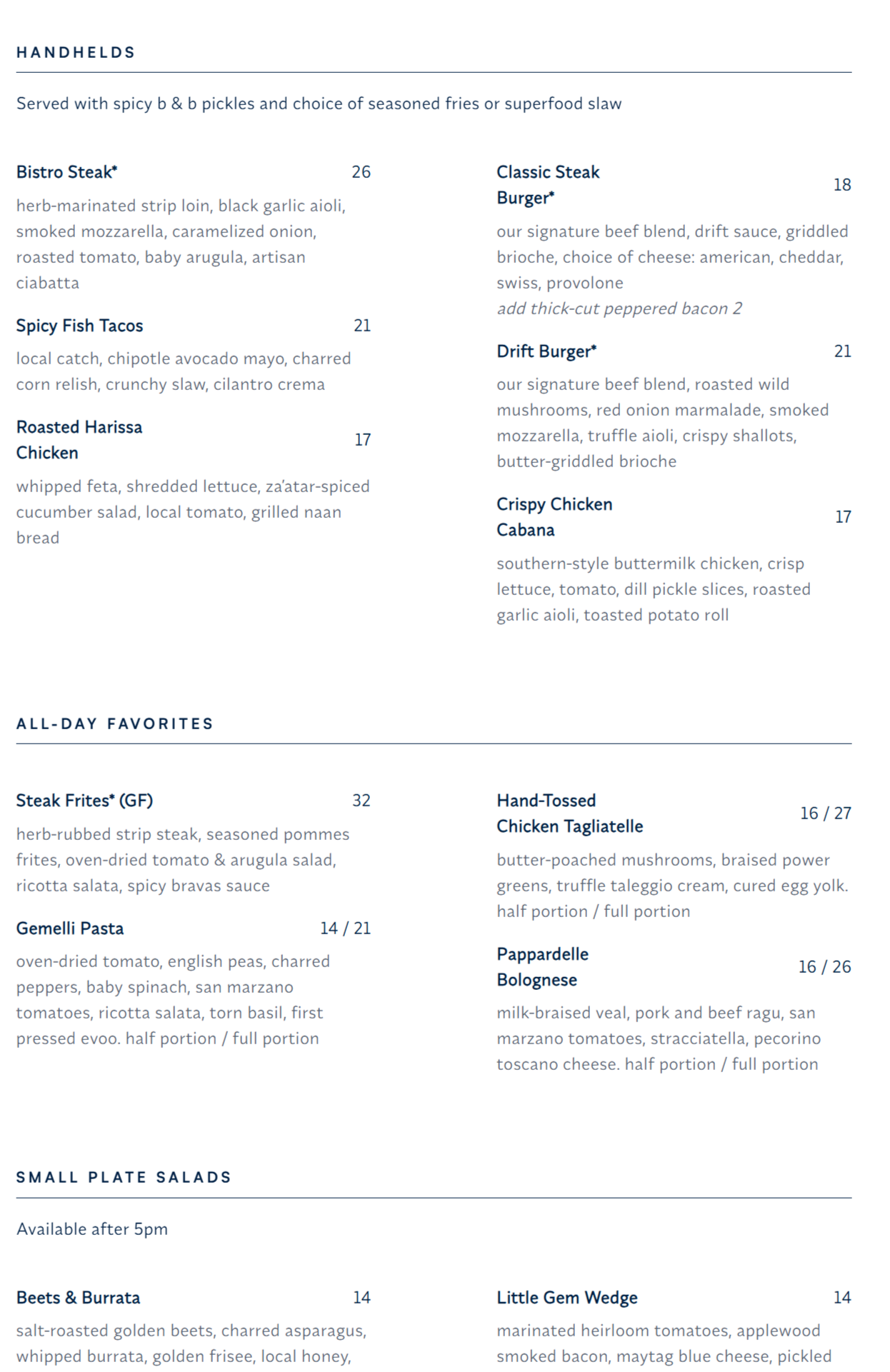 menu image