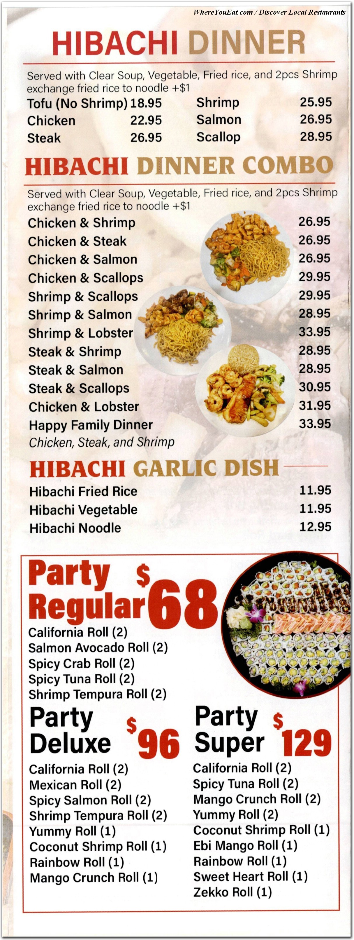 menu image