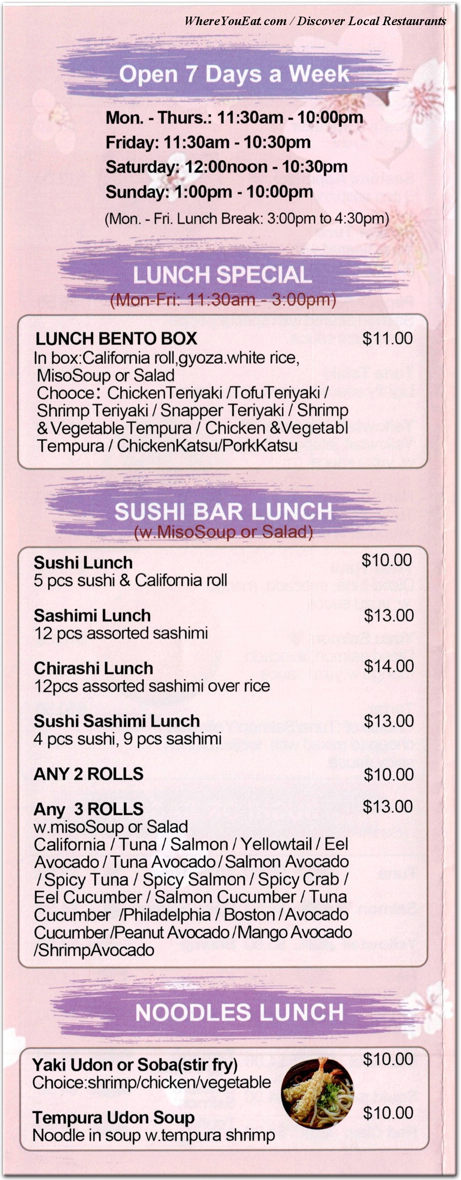 menu image