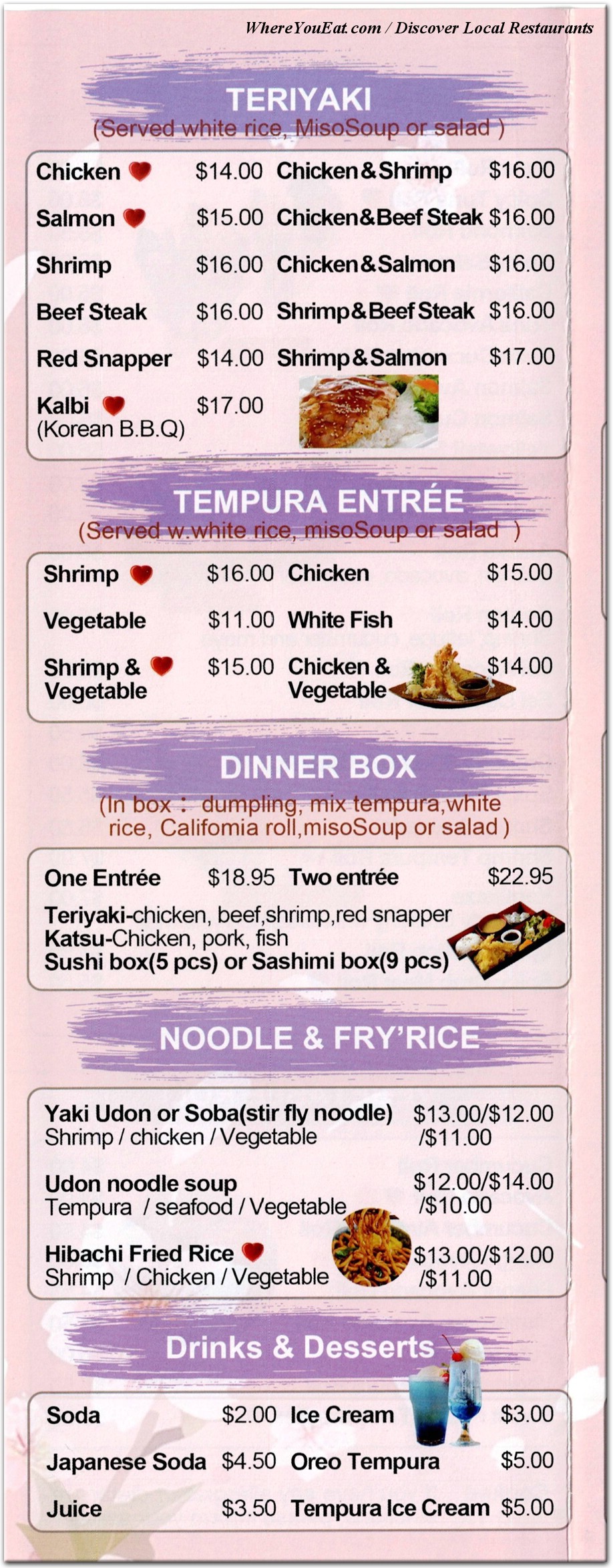 menu image