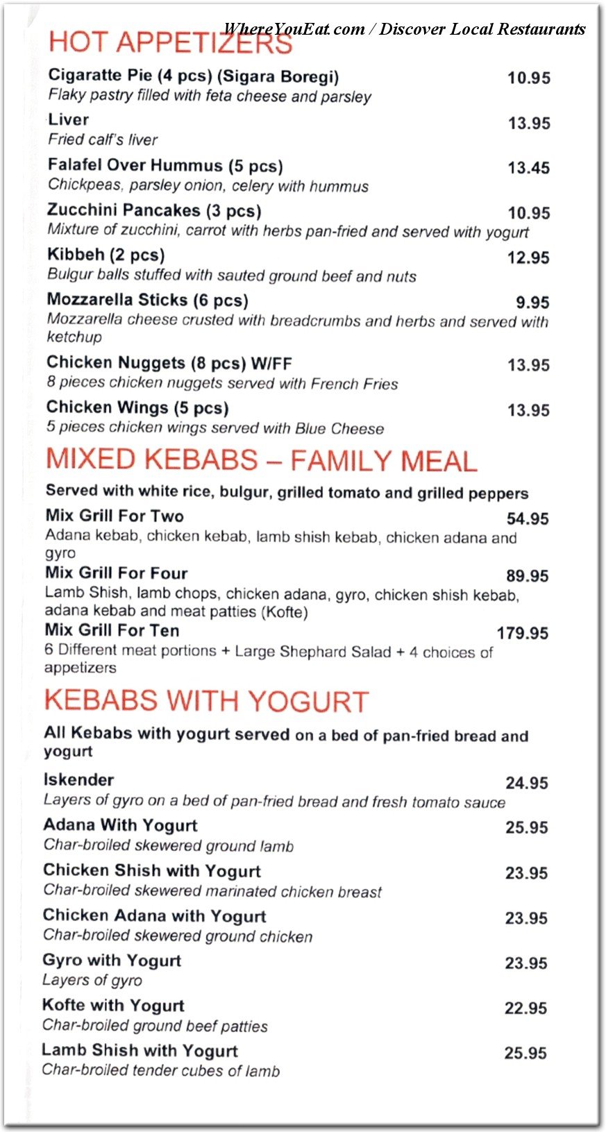 menu image
