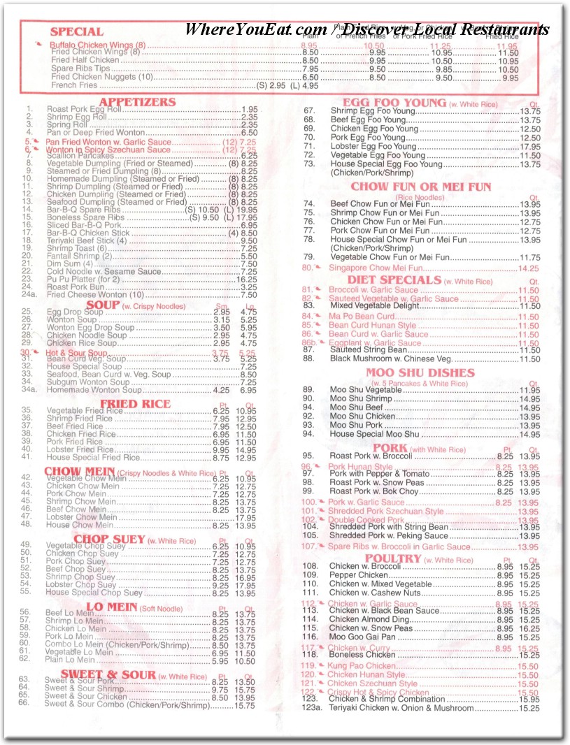 menu image