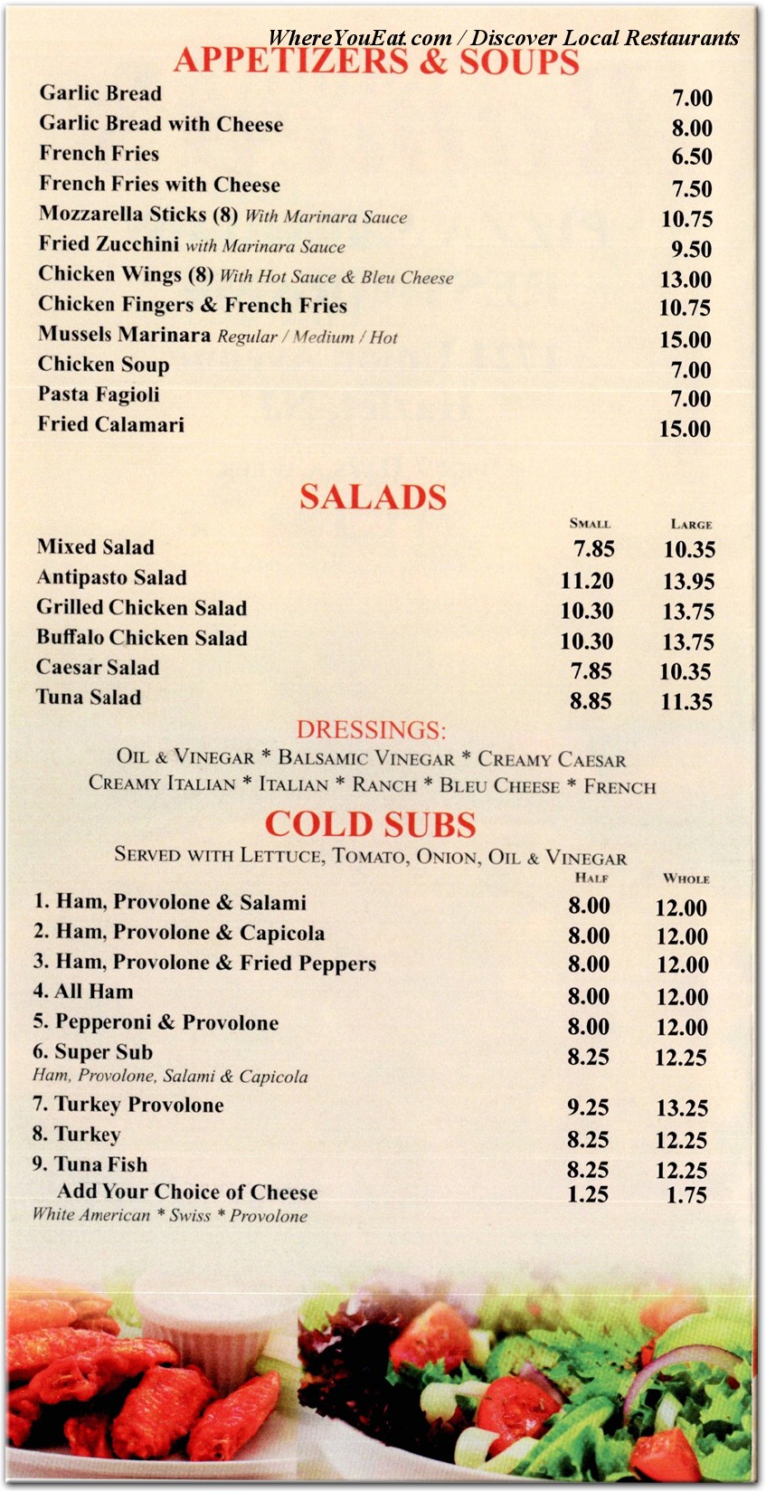 menu image