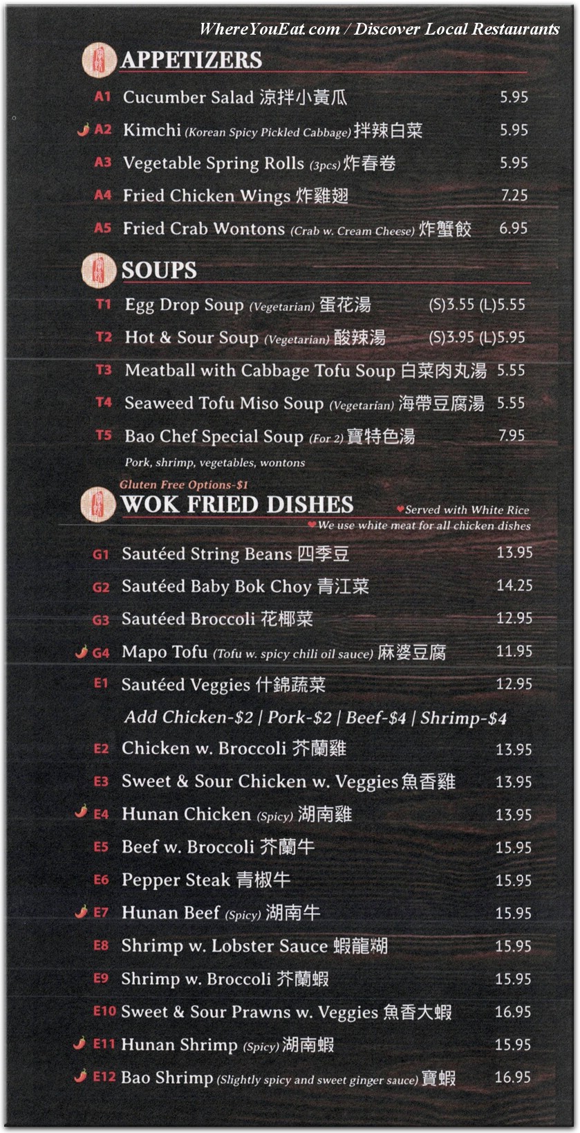 menu image