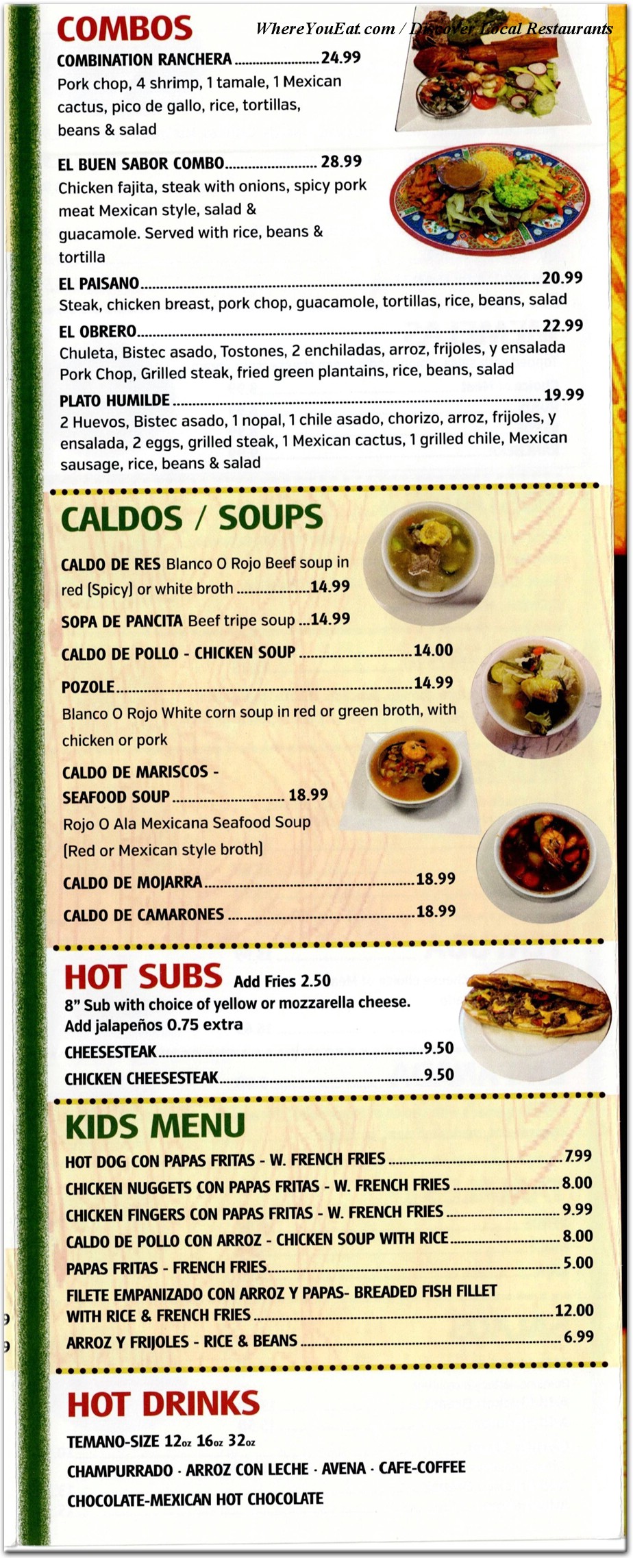 menu image