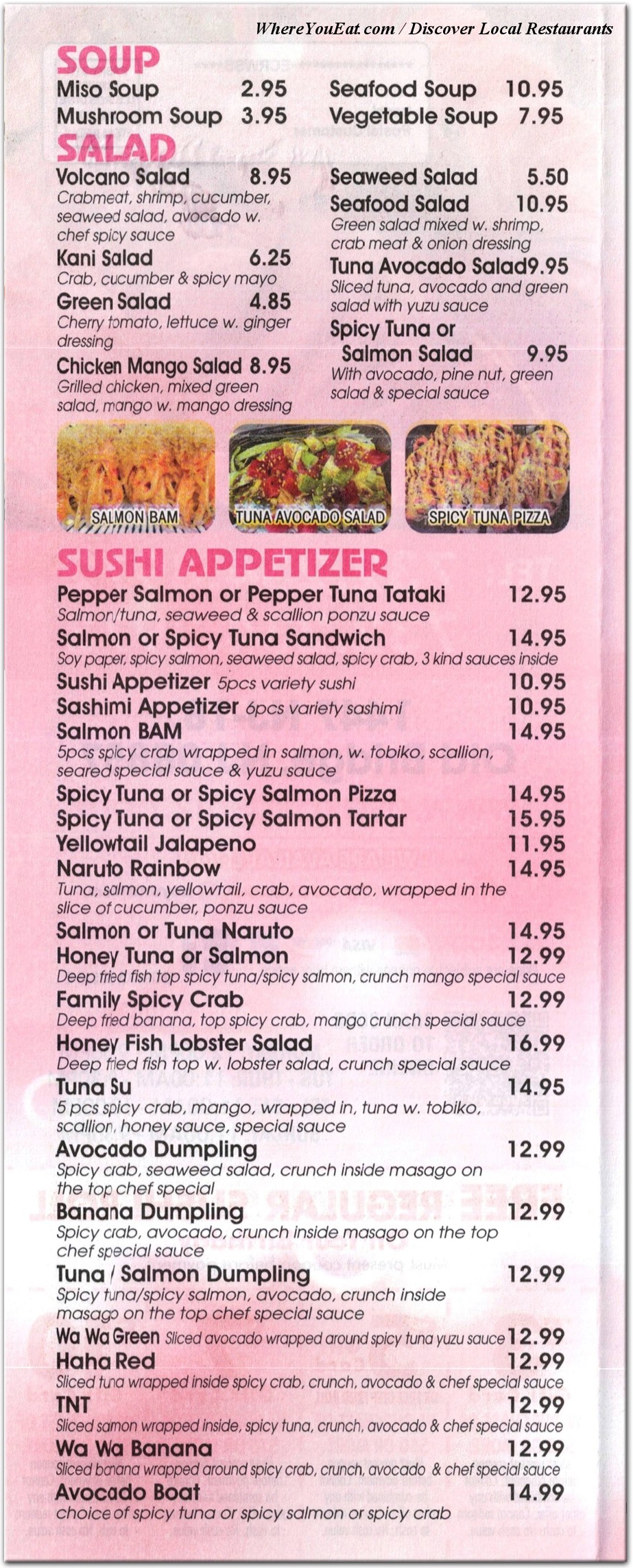 menu image