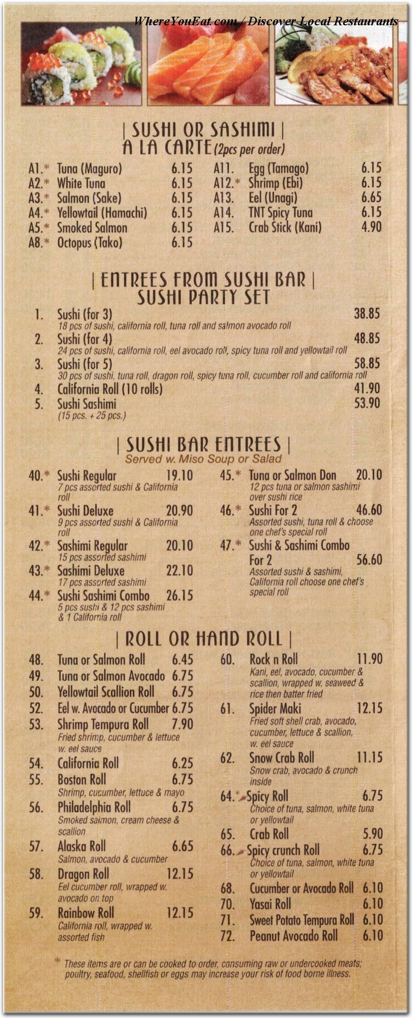 menu image