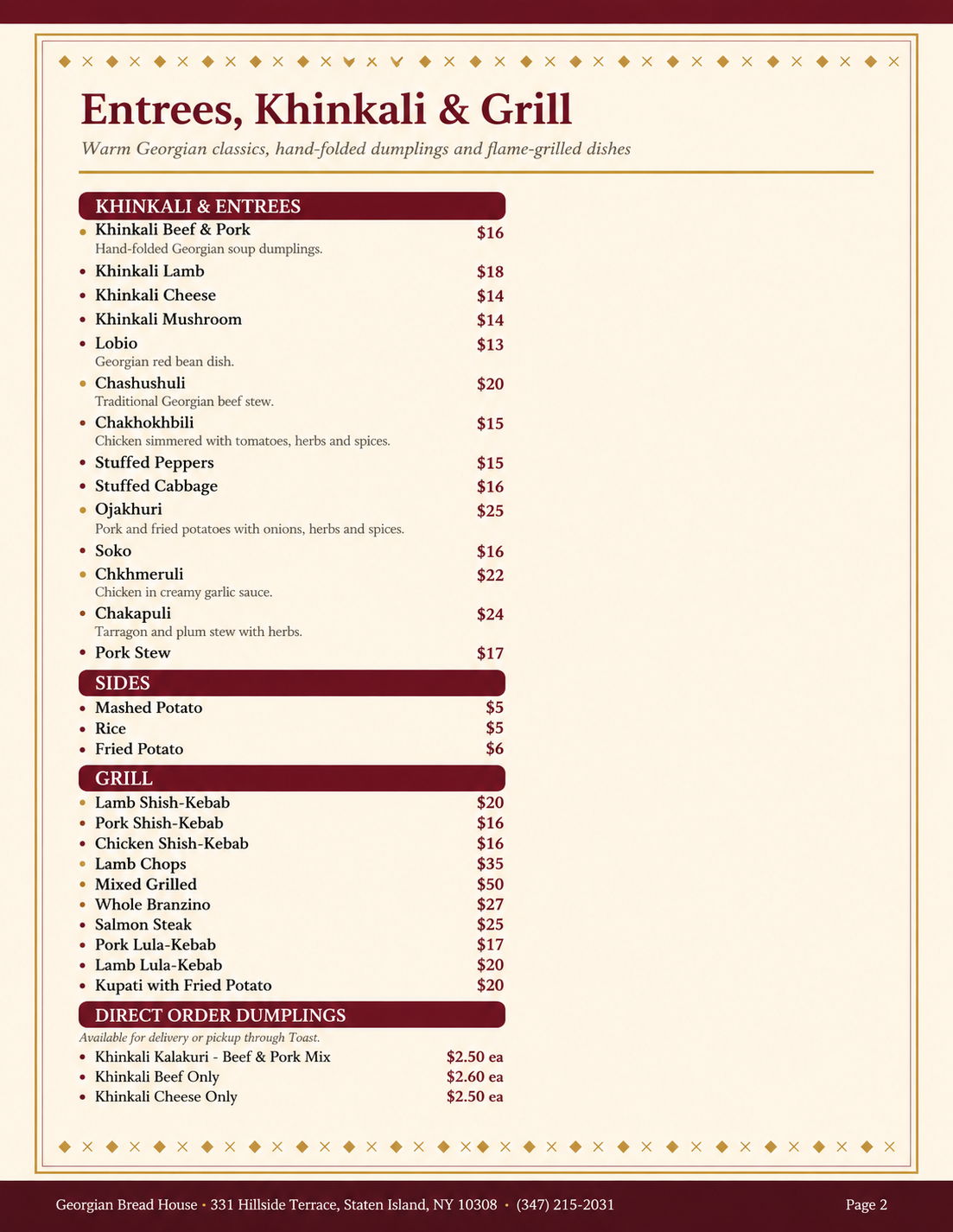 menu image