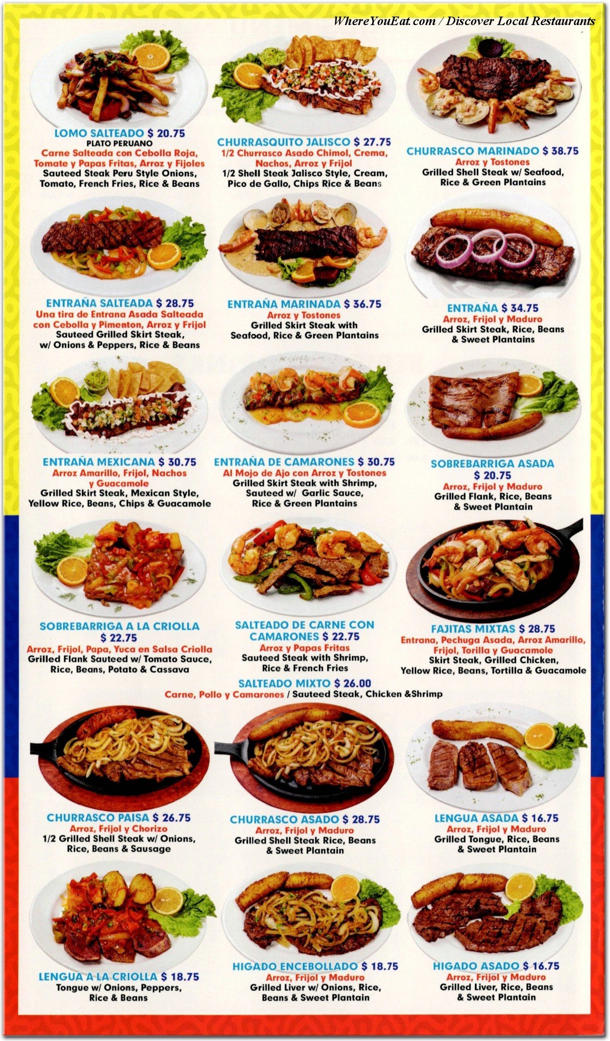 menu image